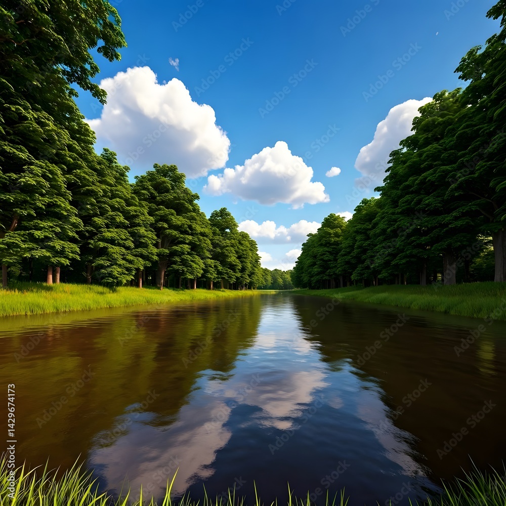 Fototapeta premium River Rokel Landscape