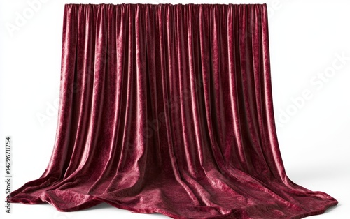 Wallpaper Mural Rich maroon velvet drapes Torontodigital.ca