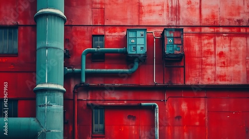 Urban Veins Industrial Architecture in Vivid Detail ideal for metropolitan lifestyle magazine conten