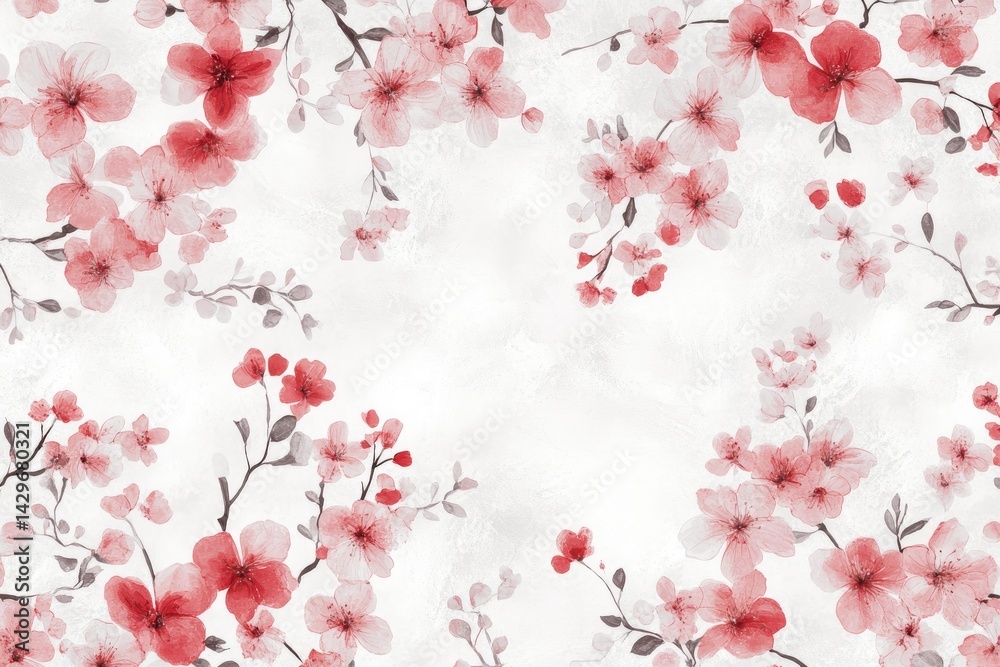 Delicate Cherry Blossoms Pattern Delicate Cherry Blossoms Pattern