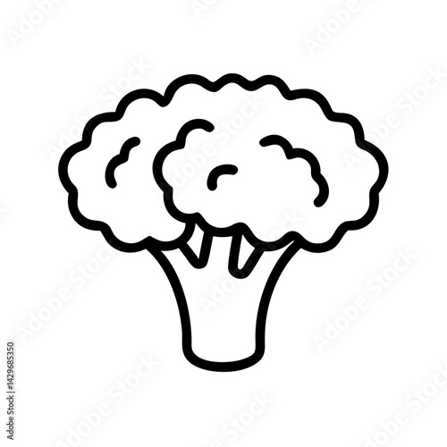 Cauliflower Head Segment Icon Design