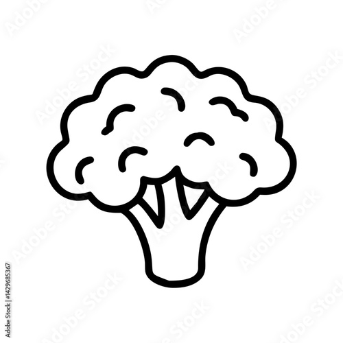 Cauliflower Head Segment Icon Design