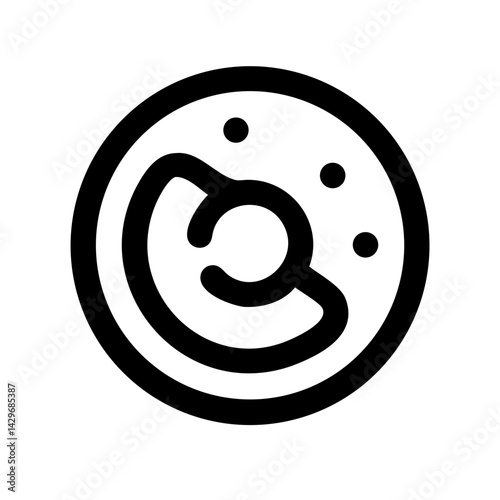 Cell with Nucleus Icon Design