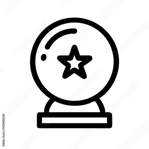 Crystal Ball Predicting Reward Icon Design