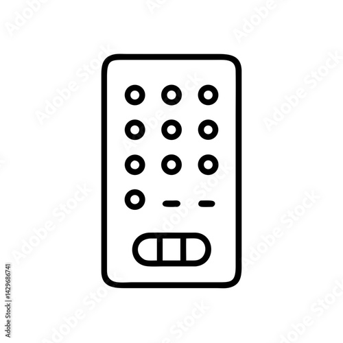 Digital Keypad Device Icon Design
