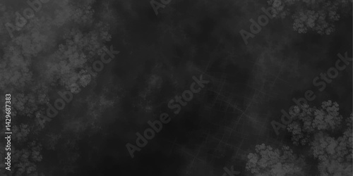 Abstract ash cloud and smoke texture in dark background. White Black fog effect transparent smoke isolated dark dramatic sky with black stormy clouds. Grunge creative and decorative fractal smoke art