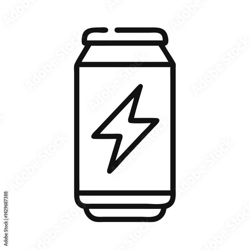 Energy Drink Can Icon Design

