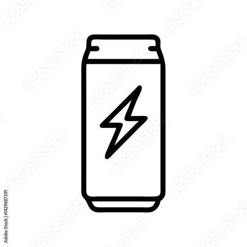 Energy Drink Can Icon Design


