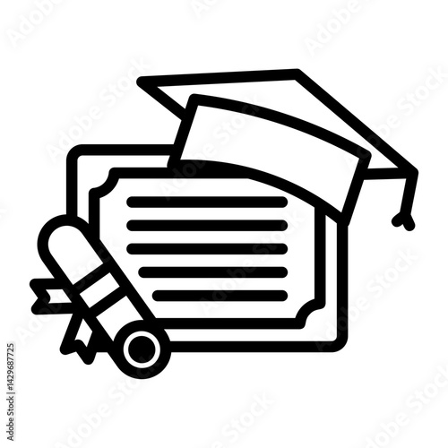 hat Line Icon