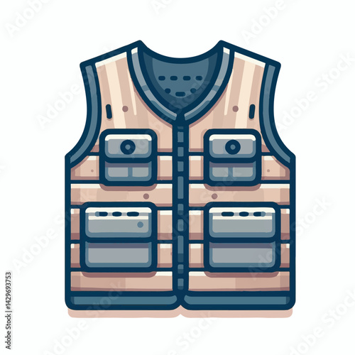 vest, clothing, jacket, isolated, illustration, safety, wear, back, front, garment, clothes, casual, outline, uniform, protection, fashion, flat, waistcoat, vector, pocket, sleeveless, apparel, design