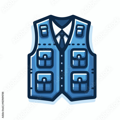 vest, clothing, jacket, isolated, illustration, safety, wear, back, front, garment, clothes, casual, outline, uniform, protection, fashion, flat, waistcoat, vector, pocket, sleeveless, apparel, design
