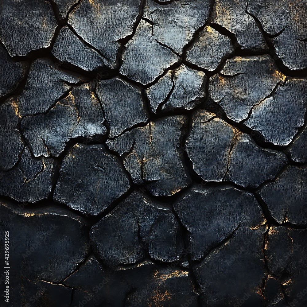 Dark, cracked earth texture Dark, cracked earth texture