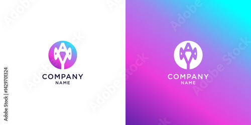 unlimited letter ay logo design