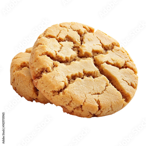 Wallpaper Mural Peanut Butter Cookies isolated on white background Torontodigital.ca