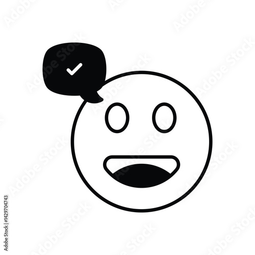 Optimistic Outlook icons vector stock illustration