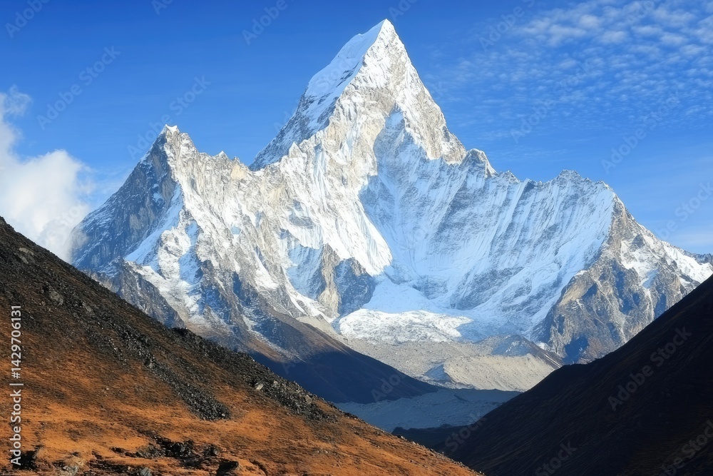 Fototapeta premium Majestic snow-capped peak (1)