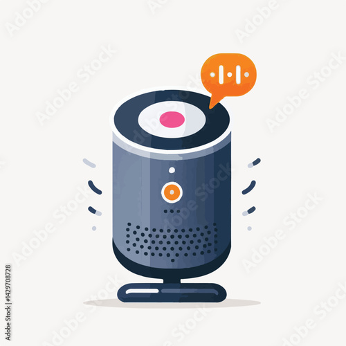 speaker, technology, voice, assistant, communication, smart, ai, music, control, device, service, internet, mobile, digital, sound, audio, assistance, connection, illustration, electronic, machine, ph