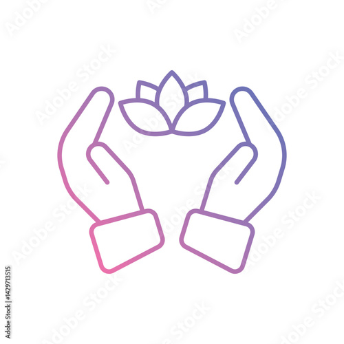 Spirituality icons vector stock illustration