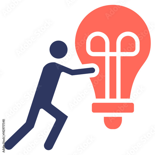 Idea Generation glyph color icon