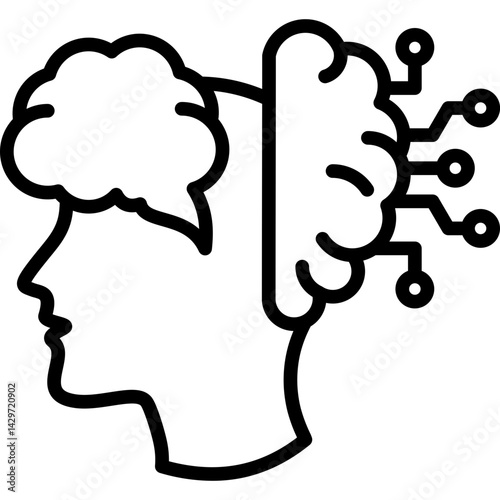 Brainstorming line icon