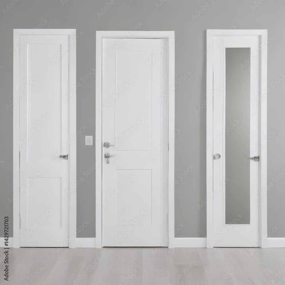 white door in white wall, open door with white wall, white door with white wall white door in white wall, open door with white wall, white door with white wall