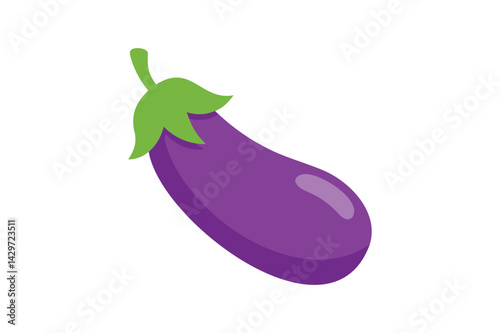 Fresh Eggplant Vegetable vector