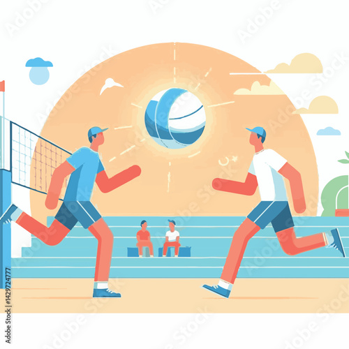 ball, sport, volleyball, vector, game, team, play, competition, equipment, illustration, volley, design, beach, isolated, background, symbol, tournament, net, white, icon, activity, championship, fun,