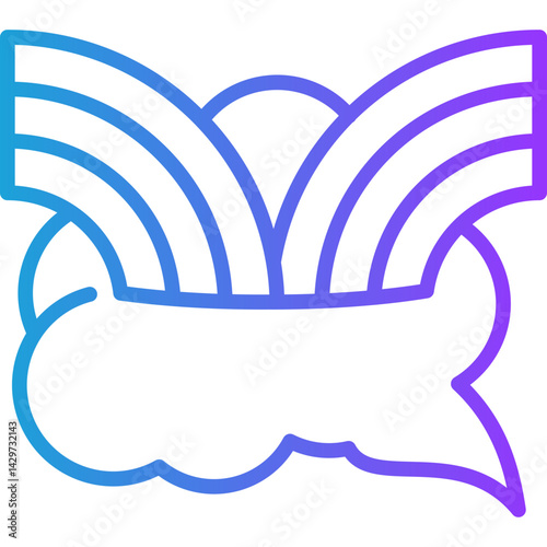 Brainstorm line gradient icon