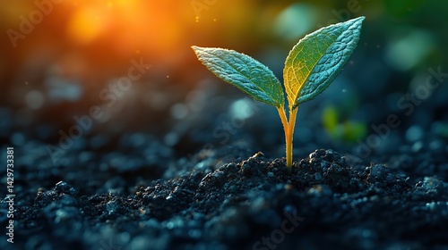 Abstract artwork representing the concept of growth and development