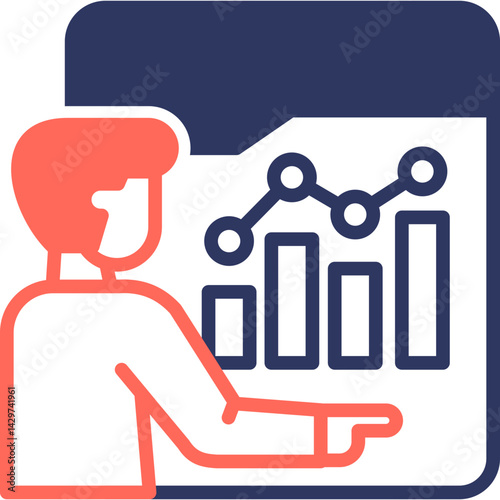 Business Transformation mixed color icon