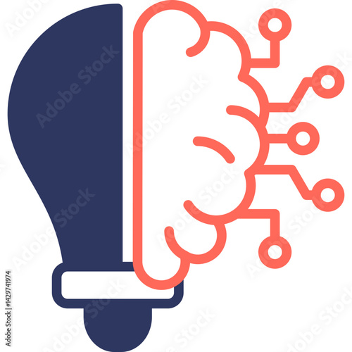 Creative Idea mixed color icon
