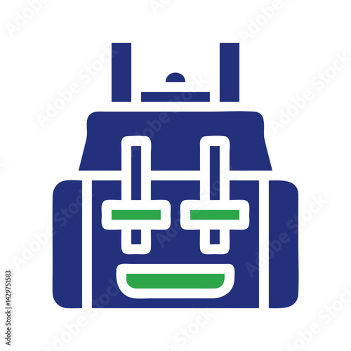 Minimalistic Rucksack Depiction with Simple Design
