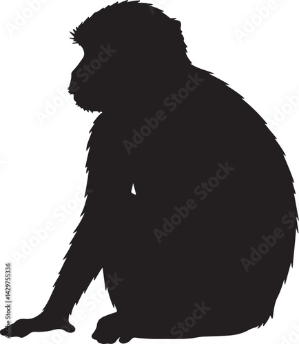 Macaque Silhouette