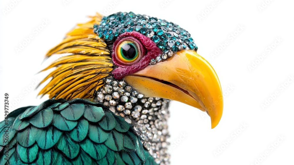 Fototapeta premium Colorful Ornate Bird Head