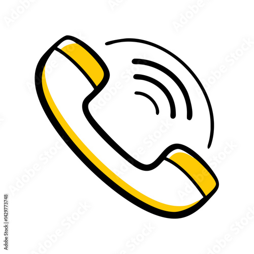 vector illustration of a telephone