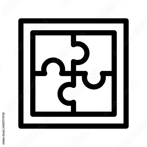 Puzzle Icon Vector Symbol Design Illustration