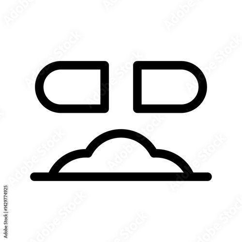 Pill Icon Vector Symbol Design Illustration