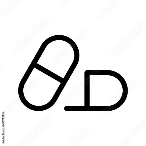 Capsule Icon Vector Symbol Design Illustration
