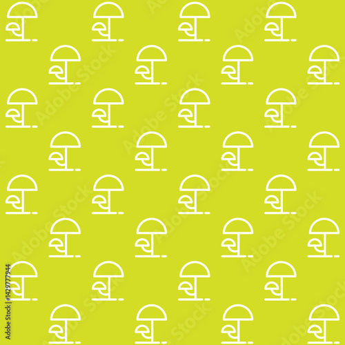 Minimalist Mushroom Vector Seamless Pattern