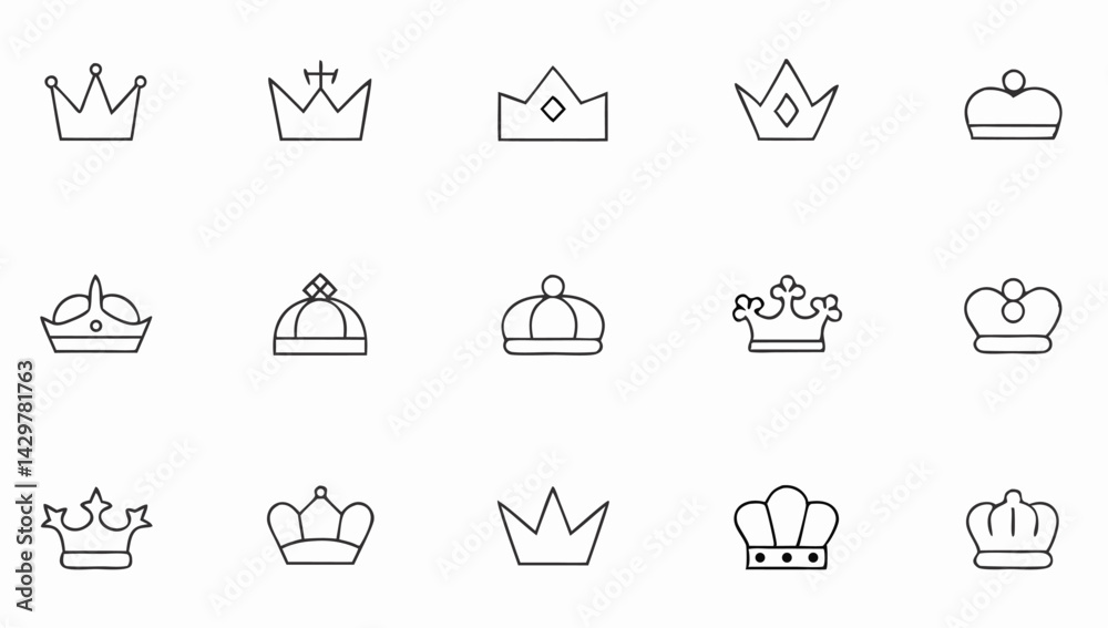 crown vector collection black crown icon set kin.eps crown vector collection black crown icon set kin.eps