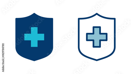 Health insurance icon vector isolated on white background. Insurance health document icon