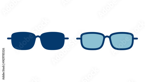 Glasses icon vector isolated on white background. Stylish Eyeglasses. Glasses vector. Optical concept