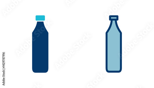 Bottle icon vector isolated on white background. Bottle vector icon