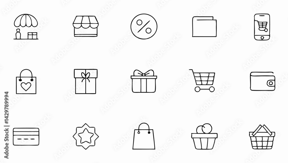 e commerce set of web icons in line style  online  (1).eps