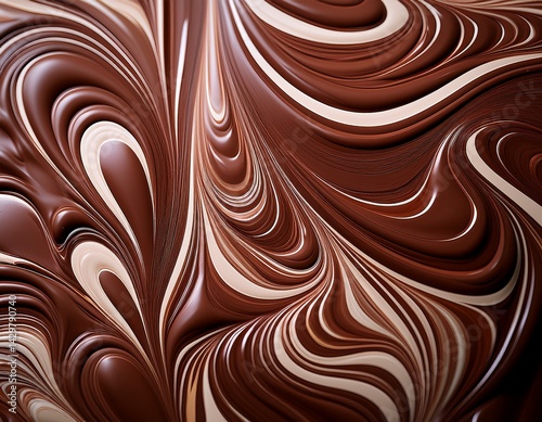 マーブルチョコレートの模様