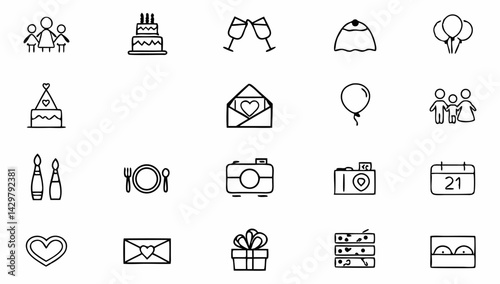 event planning set of web icons in linear style  e (1).eps