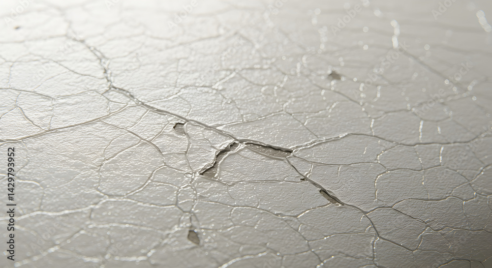Obraz premium Abstract Cracked Paint Surface Creates Interesting Textural Graphic Element