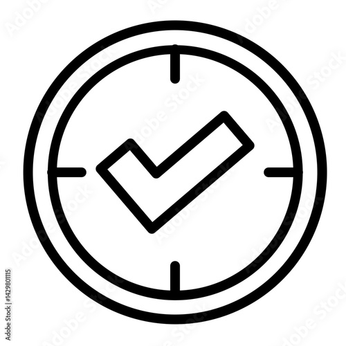 Realtime Updates Icon Vector Line Icon Design