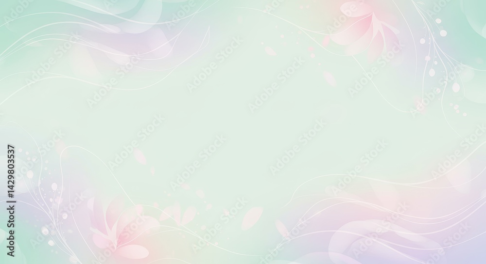 春をイメージした抽象画の背景 春をイメージした抽象画の背景