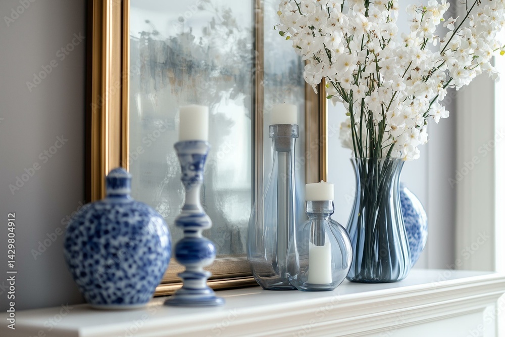 Interior home styling classic and modern details